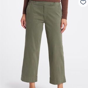 Olive Cropped Pants